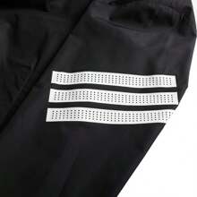 Adidas GYM+3S WNDBREAK Men's Sports Jacket With Hood, Long Sleeve Basketball Training Running Knit Jacket JM6753 - Black/white - View 6