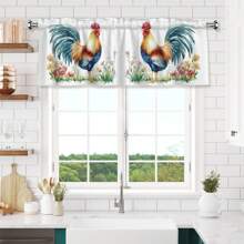 Cantonnières personnalisées, personnalisées avec texte logo photo image, cantonnière de fenêtre décorée sur mesure, traitements de fenêtre, rideaux à passant, cantonnières pour cuisine/salon, 1 pièce, 17,7 * 54 po