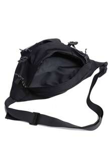 De nieuwe klassieke Joker Multi-Pocket Zipper Design Effen Kleur Nylon Waterdichte Stof Diagonale Schouder Borsttas is Geschikt voor Reizen.