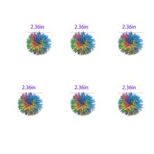Fidget Toys - Original Soft Bouncy Balls In Bulk 6 Packs - Great For Easter Basket Gifts For All Youth And Adults - Sensory Ball Monkey Ball 90s Toy - Sensory Toy Gift Gadget - Kooosh Ball