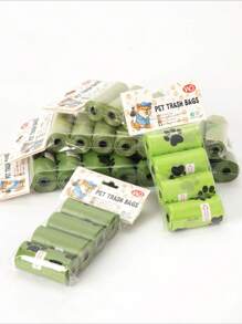 宠物垃圾袋分配器套件，1.5mil 狗屎袋，密封性强，抗撕裂，短系带款式，无味，重型 - 彩色 - 查看 11