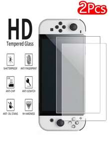 2pcs/Set Switch 2, Switch Lite, Switch OLED Screen Protector, High Definition Tempered Glass - Multicolor - View 2