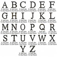 黑色字母墙贴 A-Z - 单个字母高度 4 英寸/6 英寸/8 英寸，亚克力镜面，带 0.4 英寸厚泡沫背衬。双层设计呈现 3D 立体效果；单层设计更显简约。自带背胶，可粘贴于墙面或玻璃上。撕下保护膜即可呈现镜面效果。 - 黑色 - 查看 5