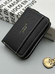 1 件手风琴卡夹，带牙签图案零钱包，PU 皮革 - 彩色 - 查看 4