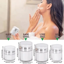 15 ml/30 ml/50 ml/100 ml przezroczysty pusty słoik z pompką do kremów podróżny pojemnik na przybory do makijażu przenośne pojemniki na kremy kosmetyczne wielokrotnego napełniania dla kobiet