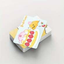 Sanrio 92pcs/Box Sanrio Photo Card Sticker Set, 60pcs Double-Sided Small Cards & 32pcs Stickers, High-Definition Color Print LOMO Cards, Boxed Photo Cards, Cartoon Collectible Cards, Postcards, Holiday & Party Gift