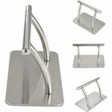 Steel Foot Rest Sturdy Convenient Comfortable Professional Stainless Foot Rest Pedal - Sliver - View 3