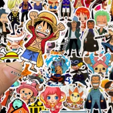 TOEI ANIMATION 50 PIEZAS Pegatinas de vinilo con licencia oficial de ONE PIECE Dibujos animados Zoro DIY Etiqueta de dibujos animados de alta calidad resistente al agua y a los rayos UV Genial para mamá, papá, abuela, abuelo, maestro, hermana, hermano, novia, regalos divertidos del Día de San Valentín, verano, escuela - Una pieza - Ver 8