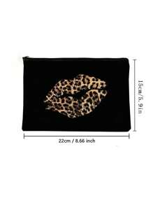Women's Printed Cosmetic Bag Wash Bag With Large Capacity For Travel And Daily Use - Premium And Simple Design