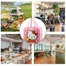 Sanrio Incredible Sanrio For Hello Kitty Insulated Lunch Bag - A Reusable Nylon Tote With Zipper Closure, Waterproof And Thermal Lunch Box Bag, Suitable For School And Camping, Food Supply Gear, A Perfect Gift For Back-To-School Season!