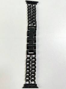 Hwagol 1 pièce Bracelet de montre en alliage noir/rose pour 40/41/38/45/44/42mm, bandes de poignet de remplacement à la mode pour femmes, compatibles avec Apple Watch Ultra, Series 8, Series 7, Series SE, Series 6, Series 5, Series 4, Series 3, Series 1, Series 2