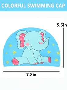 1 buah Topi Renang Kartun, Unisex untuk Anak Laki-laki dan Perempuan, Anti-Selip dan Nyaman Melindungi Telinga, Topi Kain Bergambar Kartun Lucu, Hari Pertama Sekolah - MultiWarna - View 13