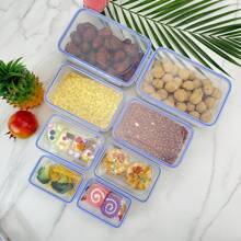 3/4/8/12pcs Food Storage Containers With Lids, Meal Prep, Kitchen Storage Containers, Lunch Bento Box, Leakproof, Airtight Plastic Lunch Boxes, Suitable For Microwave, Oven, Fridge And Dishwasher