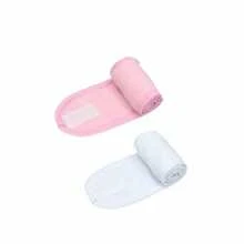 Facial Headband Face Mask Brush Set, Adjustable Towel Wrap, Soft Fan-Shaped Masks Brush, Non-Fragrance Polyester Brush Handle, Suitable For Normal Skin, ABS Plastic Handle Women Beauty Tool