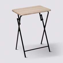 Atmosphera Folding Table 48 X 38 Cm Brown H 64. Free Shipping 24/72h. - Beige - View 4