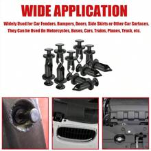 150pcs ATV UTV Body Fastener Rivets Push Pin, Nylon Bumper Fastener Rivet Clips 8mm Push-Type Nylon Bumper Fastener Rivet Expansion Screws Replacement Kit, Plastic Fenders Clips, With Fasteners Remover