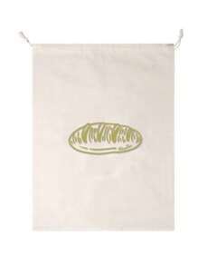 1Pc Bread Bag Linen Bread Bags For Homemade Bread Container Unbleached & Reusable Bread Storage, Natural Large Storage For Artisan Bread