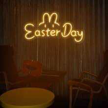 1pc Customized Split Neon Sign Easter Bunny Glowing Neon Sign, Suitable For Party Decoration, Cafe Decoration, Restaurant Decoration, Bar Decoration, Home Decoration, Living Room Decoration, Etc. - Multiple Colors and Styles - View 8