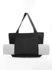 1pc Customizable Outdoor Sports Yoga Mat Carry Bag, Women Yoga Outfit Storage Shoulder Bag, Fashion Casual Fitness Tote Bag, Suitable For Daily Use, Can Be Given As Gifts For Family, Friends, Christmas, Easter, Spring Festival, Mother's Day, Father's Day, Women's Day, Valentine's Day, Teacher's Day, Nurse's Day, Birthday - Multicolor - View 11