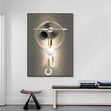 1pc moderne wanddecoratie voor thuis, Wabi Sabi-stijl moderne eenvoud abstract modern licht luxe minimalisme licht en schaduw, geen lijst