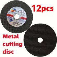 3/6/12pcs Metal Cutting Discs - Double Mesh Resin Grinding Wheels, 1.2Mm Thick, Stainless Steel Cutting Blade For Enhanced Efficiency