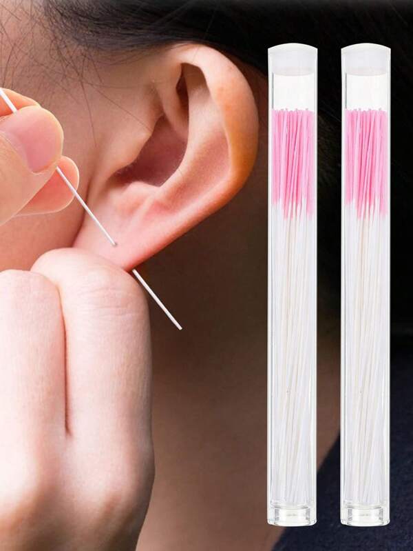 120/60pcs Ear Cleaning Wires,Safety Ear Cleaner, Pink Paper Ear Wax Cleaning Tool For Home, Living Room Home Bedroom Bathroom House Decor, Travel Stuff, Wedding, Party, Birthday, Gifts For Men Mom Dad Friends, New Years, Accessories, Funny Gift