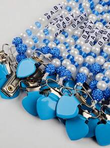 1 pieza Cadena antiperidida DIY, Cadena antiperidida específica para viajes DIY, Clip de cadena antiperidida DIY, Clip de cadena antiperidida DIY de color aleatorio, Clip de cadena antiperidida DIY con cuentas de silicona y anillo de madera, Clip de cadena antiperidida DIY duradero - Regalo para amigos/Regalo de consuelo/Regalo de cadena de madera/Regalo de fiesta/Regalo de cumpleaños/Regalo de Año Nuevo, Fiesta del primer diente, Clip de cadena antiperidida DIY personalizado