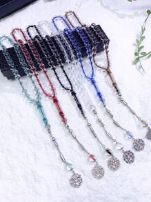 1 Set mit 6 Farben, 45 Stücke 10mm Acryl Perlen Armband Set, verpackt in hochwertiger Geschenkbox für den täglichen Gebrauch
