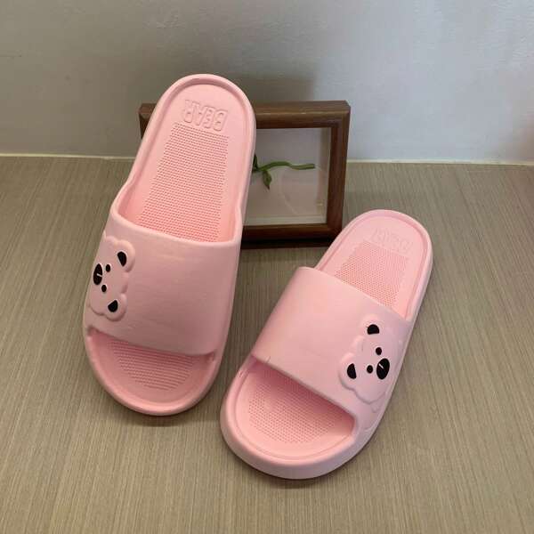 Sandalias de EVA deslizables, cómodas sandalias de verano para mujeres y parejas, adecuadas para interiores, baño, ducha, chanclas de plástico con suela gruesa