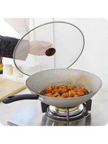 Pantalla antitsalpicaruras para cocinar - Protector antisalpicaduras de acero inoxidable para sartén, sin desorden de aceite de cocina, sin quemaduras, tapa de malla ultra fina - Multicolor - Ver 9