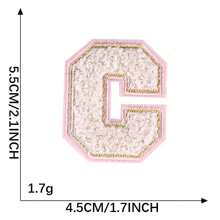 26 PEÇAS Remendos de Letras Adesivas Termofusíveis A-Z, Usados para DIY em Roupas, Tecidos, Sapatos, Bolsas, Acessórios de Vestuário com Letras (Rosa)