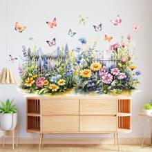 1pc New Style Plant Floral Butterfly Garden Wall Decal Wall Decor Room Decor Stickers Wallpaper Wall Paper Wall Stickers Wall Sticker