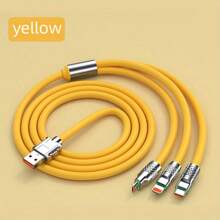 كابل شحن متعدد، كابل شاحن USB متعدد 3 في 1 كابل شحن عالمي مع Type-C و Micro USB و IP Port لمعظم الهواتف المحمولة والأجهزة اللوحية متوافق مع iPhone و Android والكاميرا و MP3 محول عالمي من البولي أميد - متعدد الألوان - مشاهدة 17