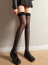 Feelib Frühling Sommer sexy Nachtclub hüpfende bunte rutschfeste Overknee-Socken, JK-Stil, Oberschenkel-hoch, leuchtende Strümpfe, werden an Drittanbieter gesendet, wenn der Auftrag erfolgreich ist, gemütlich