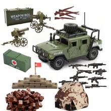 Zestaw broni wojskowej II wojny światowej Broń w stylu żołnierza do minifigurek Akcesoria do klocków, zestawy broni wojskowej Zabawki kompatybilne z głównymi markami Figurki żołnierzyków Zestaw zabawek bojowych armii amerykańskiej