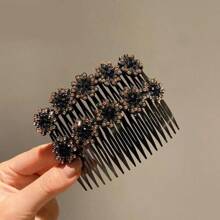 Nuevos peines de pelo con flores de cristal, clips antideslizantes para el flequillo, la parte de atrás de la cabeza y accesorios para el peinado