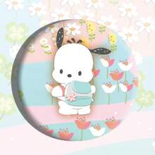 Sanrio 1 pièce Insigne à bulles des personnages Sanrio, broche dessin animé en alliage d'étain de 5,8 cm, accessoire