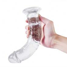 6 Sizes Crystal Clear Jelly Realistic Dildo With Suction Cup Huge Clear Penis Dick Anal Plug Butt Plug, Vaginal Anal Stimulation Products, Sex Toys For Male Female Gay Lesbian Adult Fun, Couples Christmas New Year Halloween Valentine's Day Birthday Gift Couples Gift Portable In Pack SM Sex Toys For Female Male Couples Gay Lesbian Sex Family And Travel Use