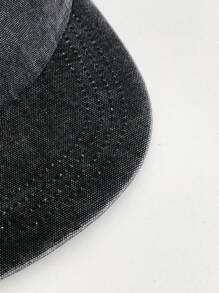 1pc Soft Crown Cartoon Embroidery Flat-Brim Baseball Cap, Cute Versatile Casual Hip-Hop Hat, Suitable For Spring And Summer, Wide Brim To Make Face Look Smaller, Sun Protection