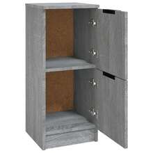 vidaXL Credenze 2 pz Grigio Sonoma 30x30x70 cm in Legno Multistrato - Grigio - Visualizzare 5