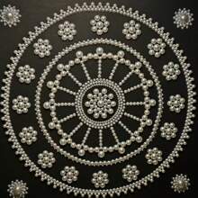 500 克 6 毫米/8 毫米 AB 颜色混合尺寸和颜色半圆形凸圆形宝石 DIY 珠宝配件材料 - 彩色 - 查看 4