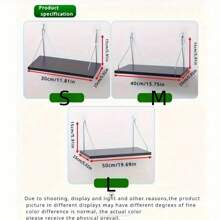 1 pezzo Mensola a parete senza fori, mensola da parete per camera da letto, mensola a parete per TV in soggiorno - Bianco - Visualizzare 9