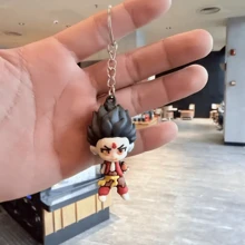New Nezha 2 Magic Child Havoc In The Sea Keychain, Nezha Cute Decoration Backpack Pendant, PVC Key Chain Gift