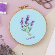1 Set Hand-Embroidery DIY Craft Kit, Beginner Embroidery Materials Package For Making Small Embroidered Items As Gift For Mother, Friend, Embroidery Decoration For Clothing, Bags, Hats