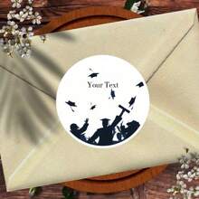 45/90 件可定制毕业贴纸，防水防晒纸质办公桌铭牌标签，用于学校毕业庆祝，个性化感谢贴纸，可作为礼物和派对礼物