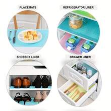 Refrigerator Liner Mats: Washable, Waterproof And Oil-Proof - Ideal For Shelves, Freezers, Cabinets, Cupboards And Drawers!, Women's Day, Travel Essentials, Wedding Favors, Y2k, Bedroom, Car Accessories Women, Kitchen Decor,Wedding,Y2k,Party - Multicolor - View 3
