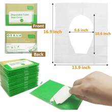 10-100PCS Disposable Toilet Seat Cover Portable Travel Camping Hotel Bathroom Waterproof Toilet Mat Accessories