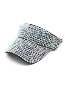 1pc Women's Premium Jewel Encrusted Colorful Rhinestone Embellished Baseball Cap, Dazzling & , Suitable For Daily Commute, Sports, Outdoor Activities