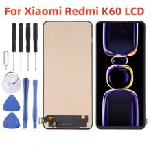 TFT LCD Screen For Xiao Mi Redmi K60 With Digitizer Full Assembly Display Phone Touch Screen Repair Replacement Part - Black - View 1