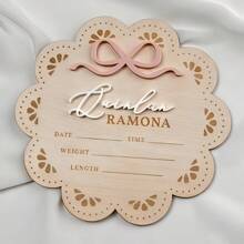 1 Stück Baby Geburtsankündigung Schild Neugeborenen Schild Baby Ankündigungsschild Babykrankenhaus Schild Namensankündigung Schild Baby Schild für Krankenhaus Geburt Statistik